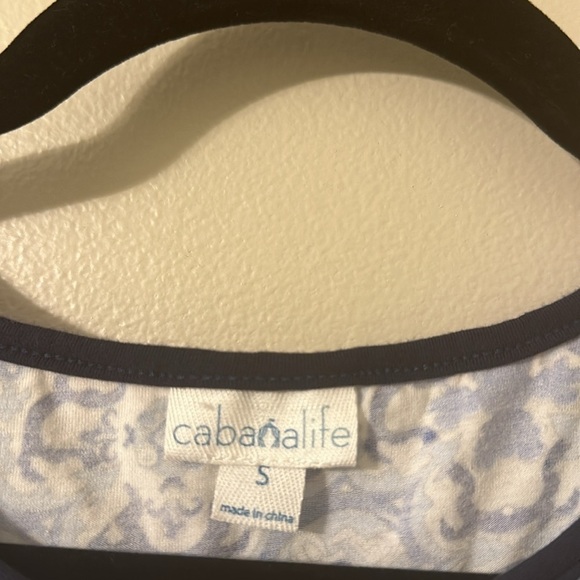 Cabana Life Moroccan Mosiac Tile Printed Tunic/Coverup Sz Small Resortwear Beach - Picture 5 of 8